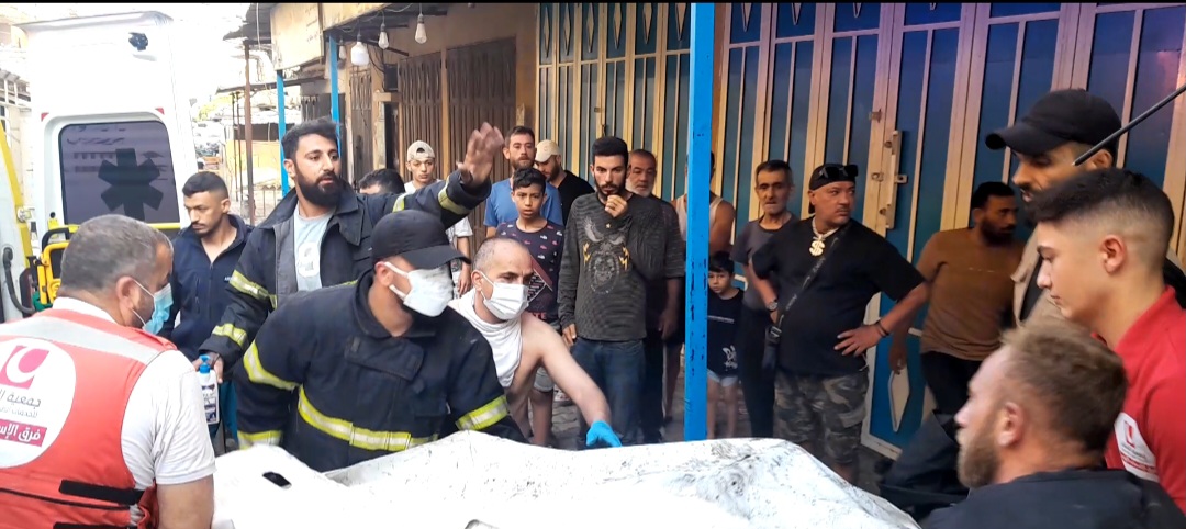 وفاة سيدة إثر حريق في أحد المباني السكنية بالمخيم القديم في مخيم نهر البارد